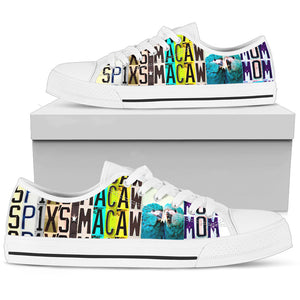Women's Low Top Canvas Shoes For Spix's Macaw Parrot Mom
