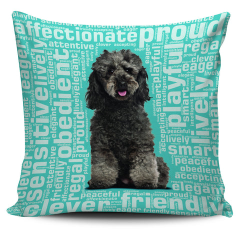 Image of Poodle 18" Pillow Cover - Love Family & Home