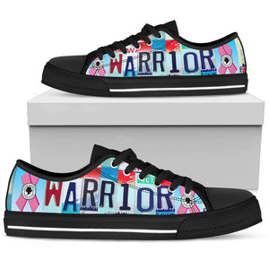 Breast Cancer Warrior Low Top Shoes - Love Family & Home