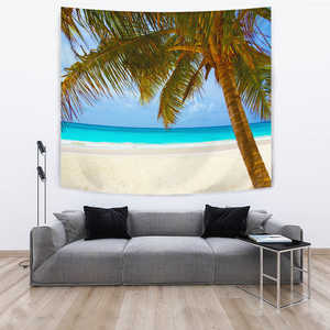 Image of TAPESTRY PALM TREE BEACH - Love Family & Home