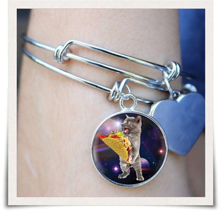 Taco Space Cat Collectible Bangle - Love Family & Home