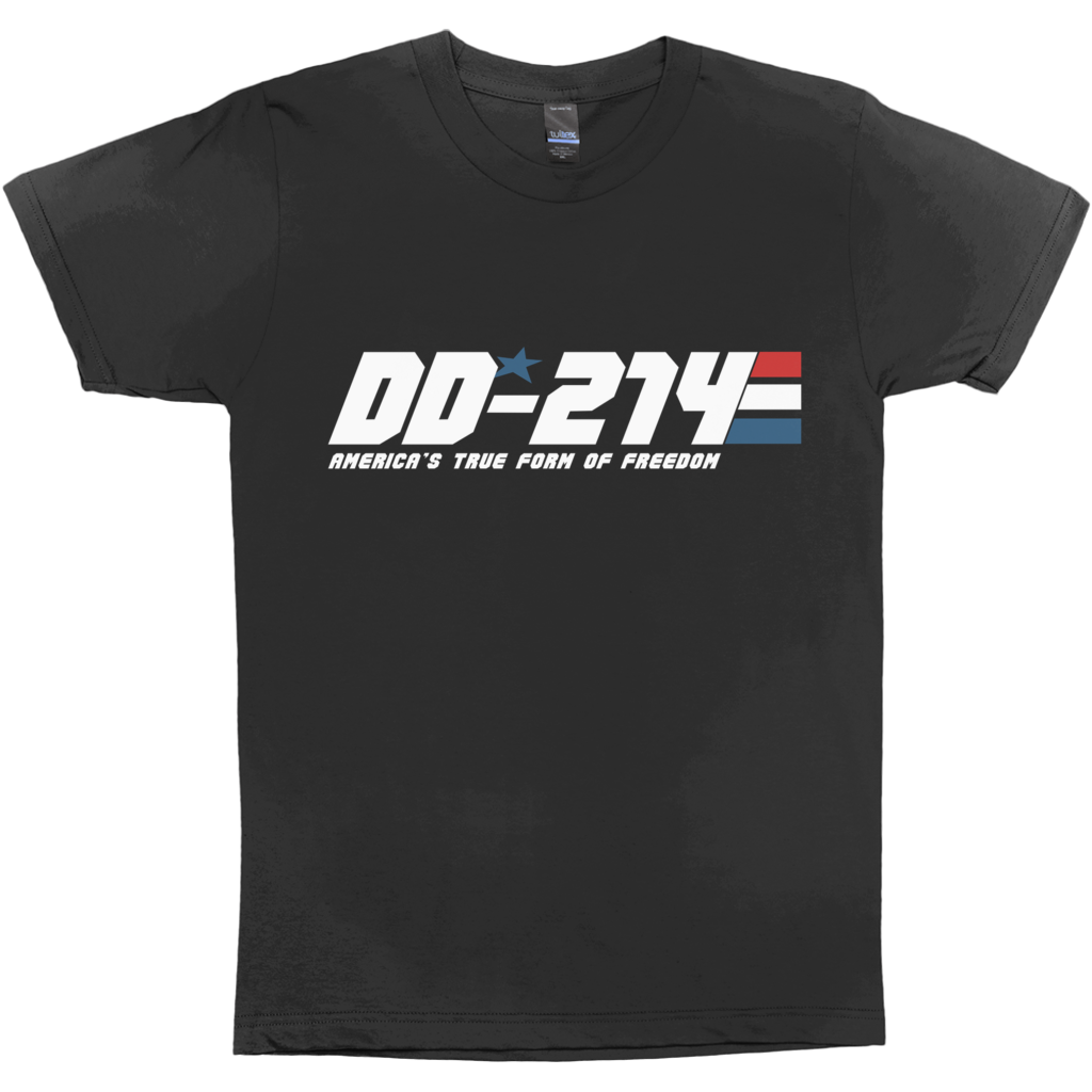 DD-214 America's True Form Of Freedom T-Shirt Military Veteran Shirt Large