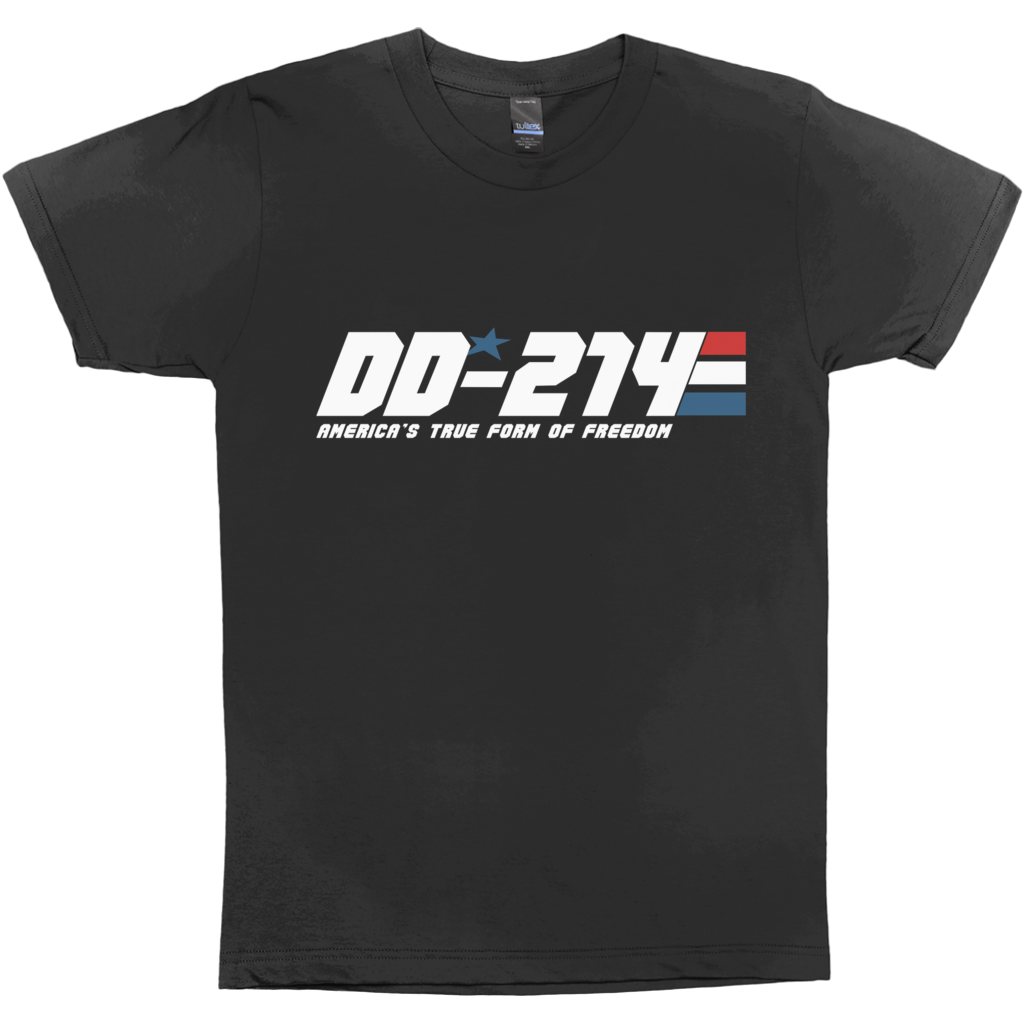 DD-214 America's True Form Of Freedom T-Shirt Military Veteran Shirt XL