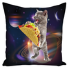 Taco Cat In Space Deluxe Throw Pillow With Insert 18 X 18 Inch - Love Family & Home