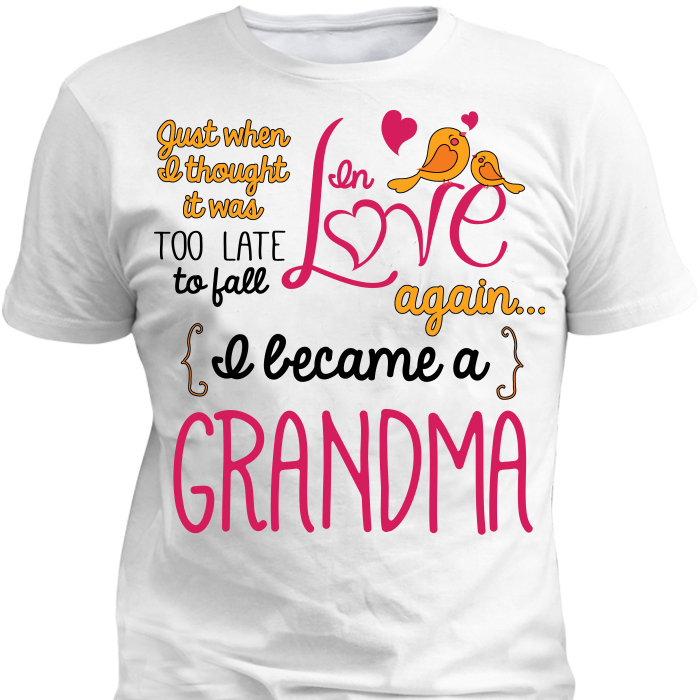 Grandma Fall In Love Again T-Shirt Standard Fit T White