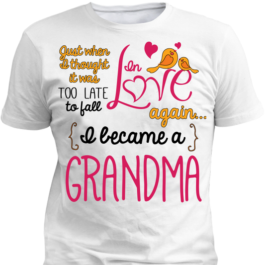 Grandma Fall In Love Again T-Shirt Standard Fit T White