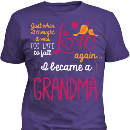 Grandma Fall In Love Again T-Shirt Standard Fit T Purple