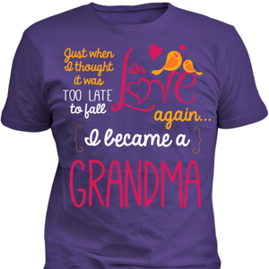 Grandma Fall In Love Again T-Shirt - Love Family & Home