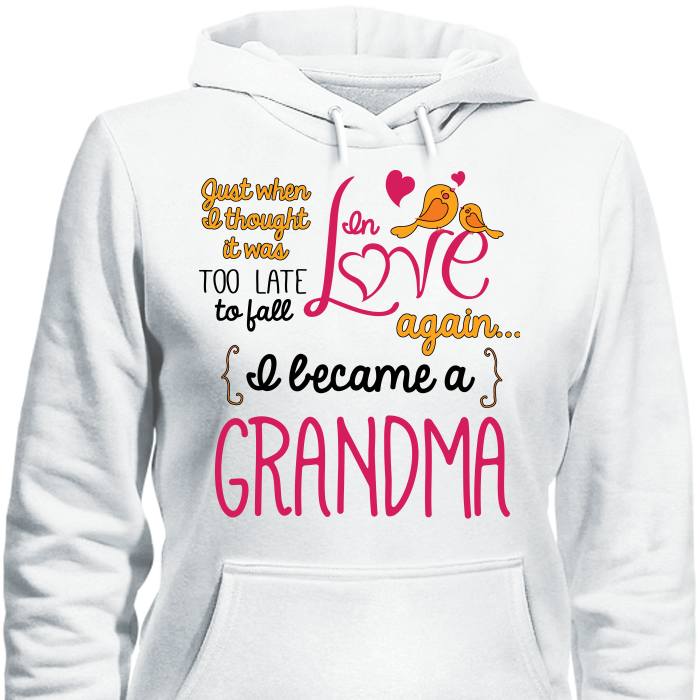 Grandma Fall In Love Again T-Shirt Hoodie White