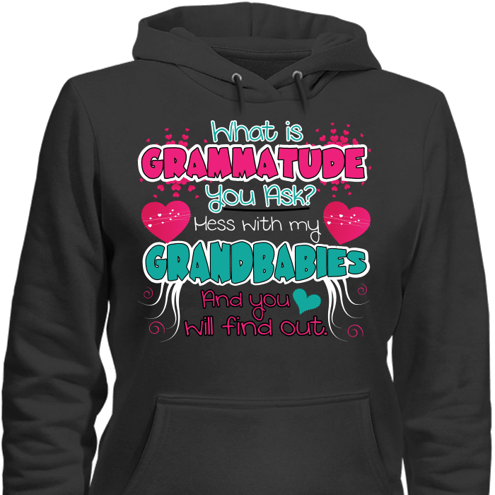 Grammatude T-Shirt & Apparel Hoodie Black