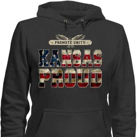 Image of Kansas Proud Promote Unity Limited Edition Print T-Shirt & Apparel - Love Family & Home