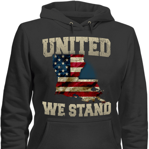 Image of United We Stand Louisiana Limited Edition Print T-Shirt & Apparel - Love Family & Home