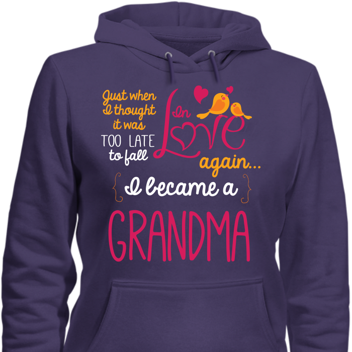Grandma Fall In Love Again T-Shirt Hoodie Purple