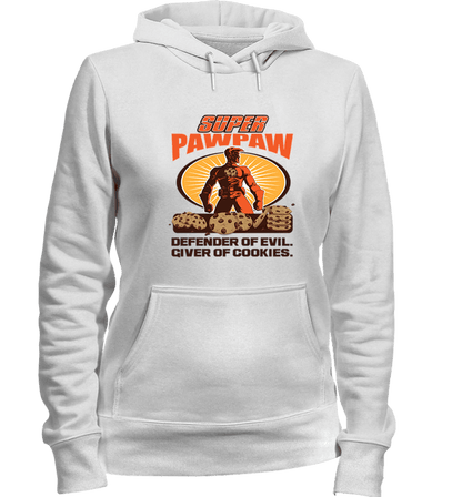 Personalized Super Pawpaw Apparel Hoodie White