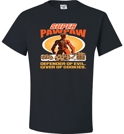 Personalized Super Pawpaw Apparel Standard Fit T Black