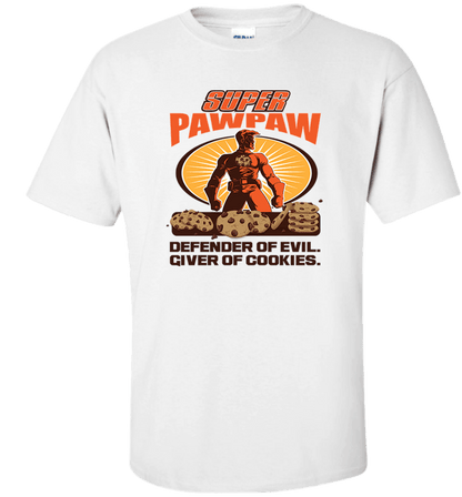 Personalized Super Pawpaw Apparel Standard Fit T White
