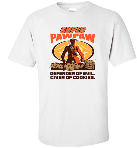 Personalized Super Pawpaw Apparel Standard Fit T White
