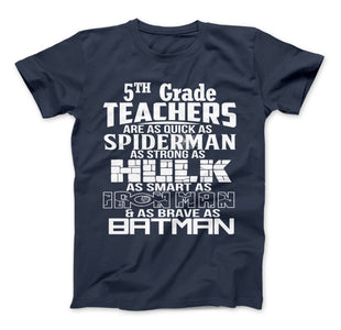5th Grade Teachers Superhero Family T-Shirt For Super Fifth Grade Teachers - Love Family & Home