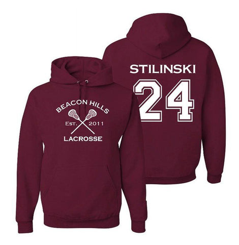 Stilinski 24 Teen Wolf Beacon Hills Inspired Lacrosse T-Shirt or Stilinski Hoodie - Love Family & Home