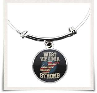 West Virginia Strong Bangle - Love Family & Home