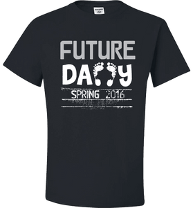 Future Daddy Shirt Personalized With Date Become A Father Apparel - Love Family & Home