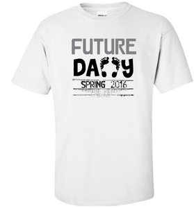 Future Daddy Shirt Personalized With Date Become A Father Apparel - Love Family & Home