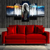 Mystic Angel Fire And Ice 5-Piece Wall Art Canvas - Love Family & Home