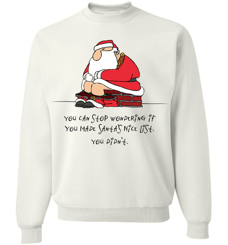 Image of Bad Santa Nice List T-Shirt & Apparel - Love Family & Home