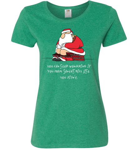 Image of Bad Santa Nice List T-Shirt & Apparel - Love Family & Home