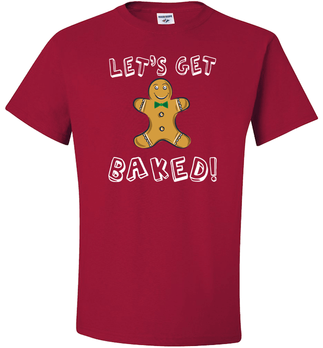 Let's Get Baked Standard Fit T Red