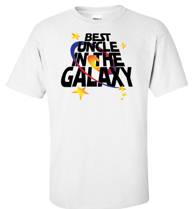 Best Uncle In The Galaxy T-shirt & Apparel Standard Fit T White