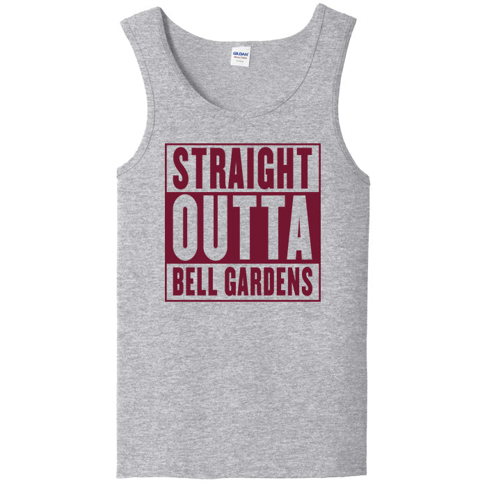 Straight Outta Bell Gardens Apparel Heather Gray Unisex Tank Top