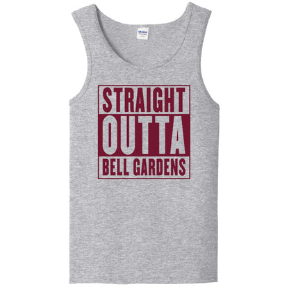 Straight Outta Bell Gardens Apparel Heather Gray Unisex Tank Top