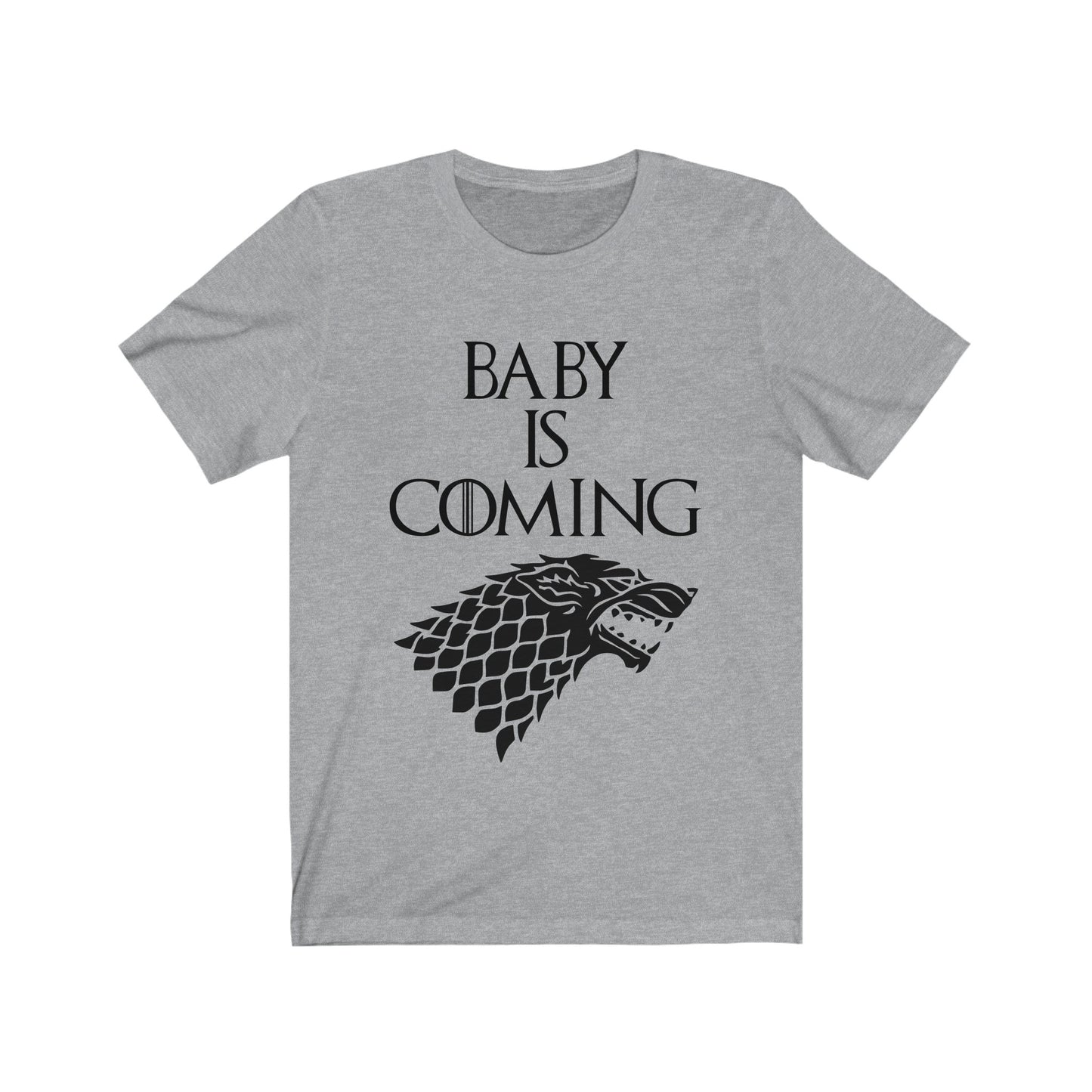 Baby Is Coming T-Shirt Baby Announcement Shirt Standard T Sports Grey