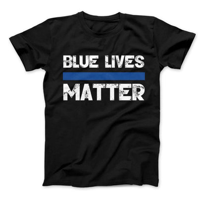 Blue Lives Matter Thin Blue Line Series T-Shirt & Apparel Standard T Black