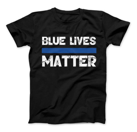 Image of Blue Lives Matter Thin Blue Line Series T-Shirt & Apparel - Love Family & Home