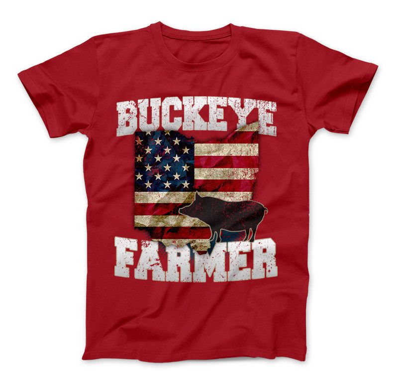 Buckeye Hog FarmerT-Shirt & Apparel Standard T Red
