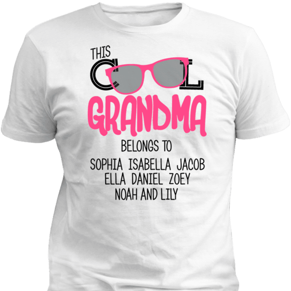 This Cool Grandma Belongs To Personalized T-shirt & Apparel White Standard T