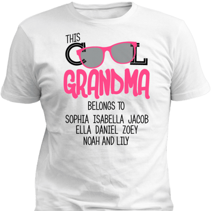 This Cool Grandma Belongs To Personalized T-shirt & Apparel White Standard T