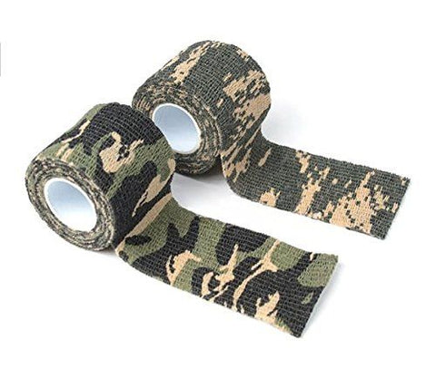 Camo Tape Hunting Stealth Gun And Bow Camouflage Cloth Tape Flexible 14.5 Feet Per Roll - 2 Rolls - Love Family & Home