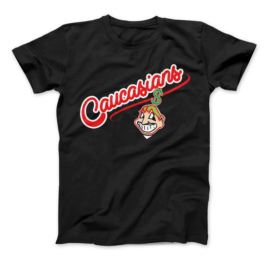 Cleveland Indians Funny Parody T-Shirt & Apparel Standard T Black