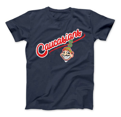Cleveland Indians Funny Parody T-Shirt & Apparel Standard T Navy