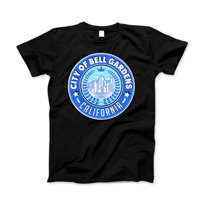 City Of Bell Gardens California T-Shirt & Apparel Black Standard T