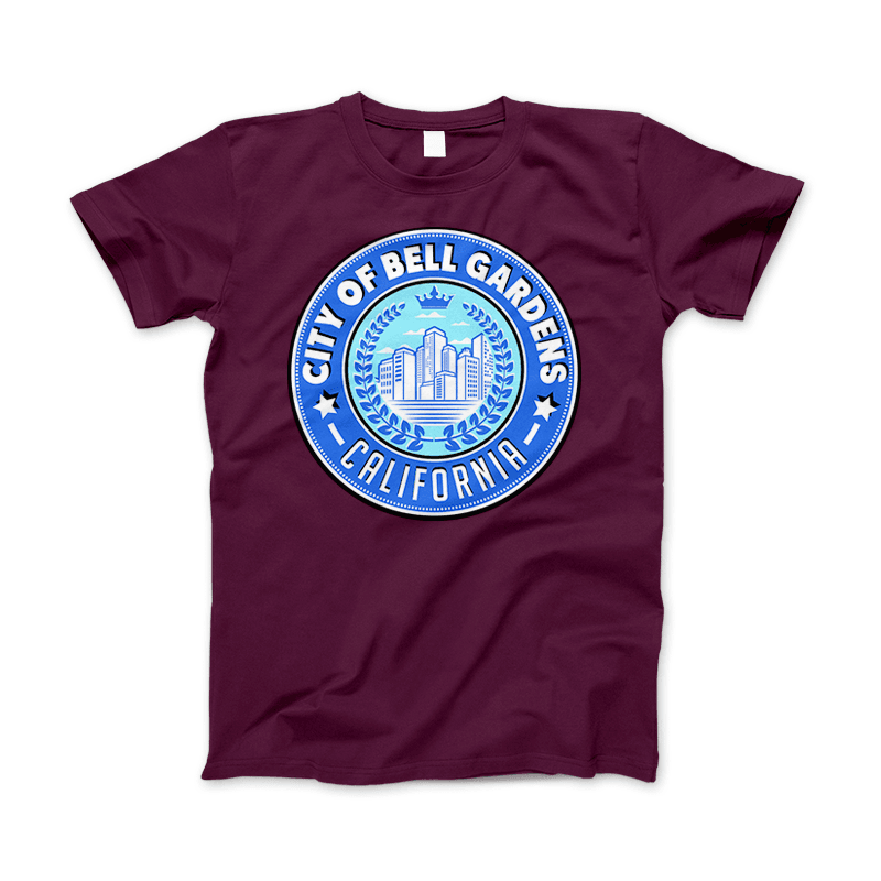 City Of Bell Gardens California T-Shirt & Apparel Maroon Standard T