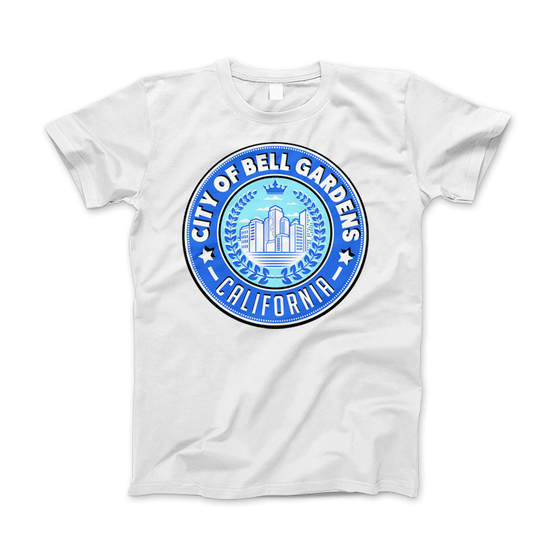 City Of Bell Gardens California T-Shirt & Apparel White Standard T