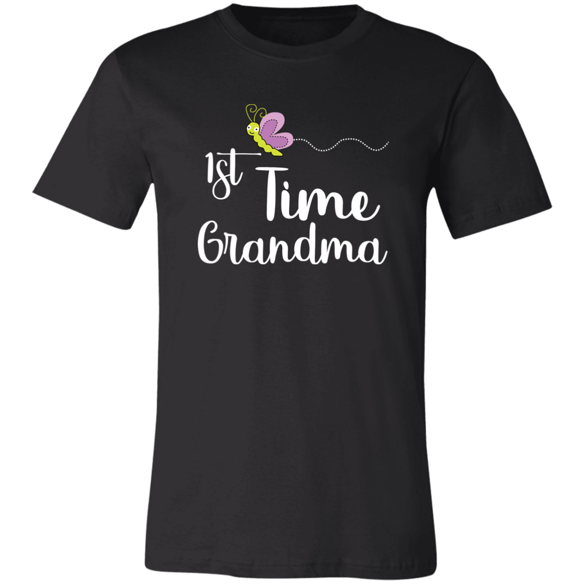 1st Time Grandma T-Shirt Black