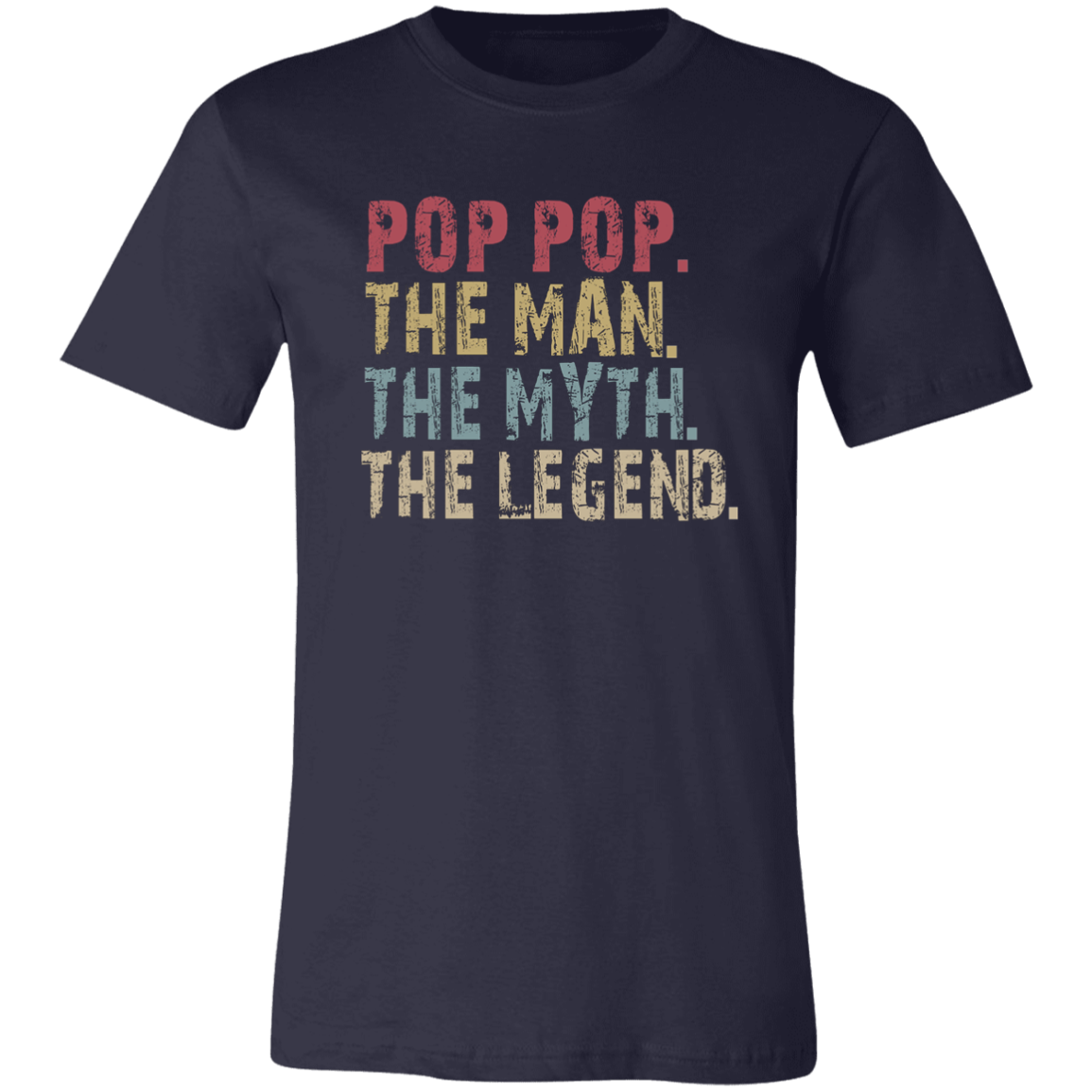 POP POP The Man The Myth The Legend T-Shirt Navy