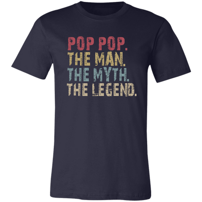 POP POP The Man The Myth The Legend T-Shirt Navy