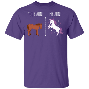 Your Aunt My Aunt Horse Unicorn Funny T-Shirt - Love Family & Home