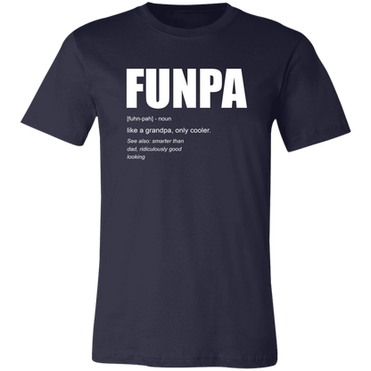 FUNPA Like A Grandpa Only Cooler Grandpa T-shirt Navy